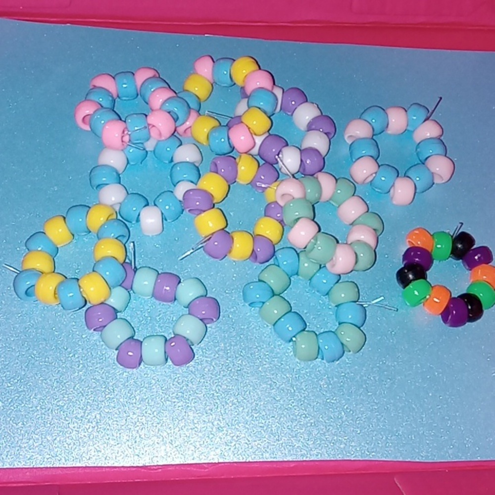 Pony beads Rings